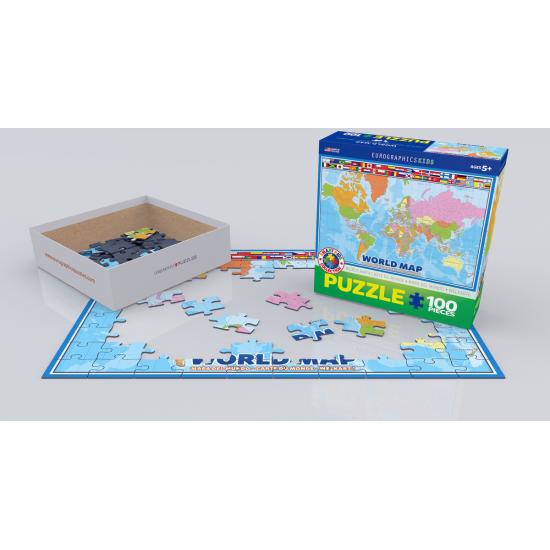 Puzzle Eurographics O Mapa do Mundo 100 Peças Puzzle Eurographics O Mapa do Mundo 100 Peças