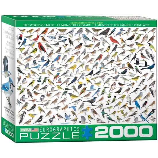 Puzzle Eurographics O Mundo dos Pássaros 2000 Peças Puzzle Eurographics O Mundo dos Pássaros 2000 Peças