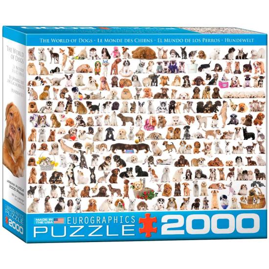 Puzzle Eurographics O Mundo dos Cães 2000 Peças Puzzle Eurographics O Mundo dos Cães 2000 Peças