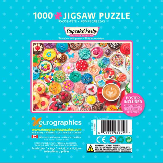 Festa de Cupcake Puzzle Eurographics, Lata de 1000 Pzs Festa de Cupcake Puzzle Eurographics, Lata de 1000 Pzs