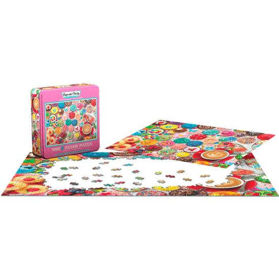 Festa de Cupcake Puzzle Eurographics, Lata de 1000 Pzs Festa de Cupcake Puzzle Eurographics, Lata de 1000 Pzs