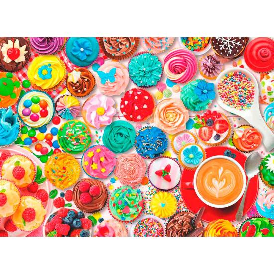 Festa de Cupcake Puzzle Eurographics, Lata de 1000 Pzs Festa de Cupcake Puzzle Eurographics, Lata de 1000 Pzs