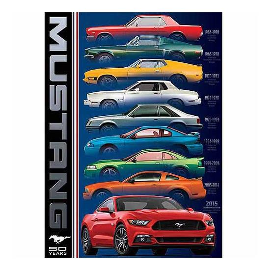 Puzzle Eurographics Ford Mustang 50 Anos de 1000 Peças