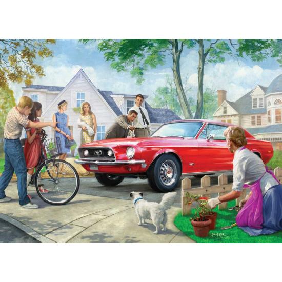 Puzzle Eurographics Ford Mustang Vermelho 1000 peças