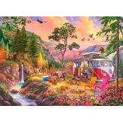 Puzzle Eurographics Camper's Paradise VW Van de 1000 pçs