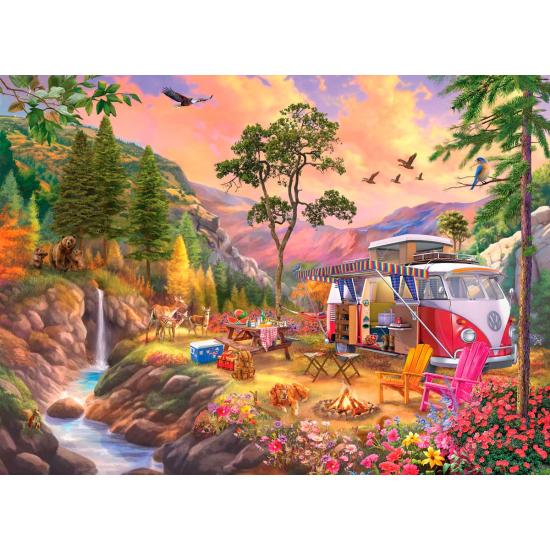 Puzzle Eurographics Camper's Paradise VW Van de 1000 pçs Puzzle Eurographics Camper's Paradise VW Van de 1000 pçs