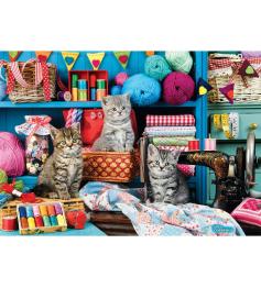 Puzzle Eurographics Gatinhos na Sala De Costura 1000 Peças