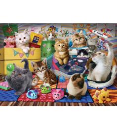 Puzzle Eurographics Hora De Brincar Dos Gatinhos XXL 500 Peças