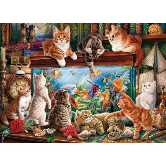 Puzzle Eurographics Gatos Perto Do Aquário 1000 Peças