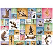 Puzzle de 1000 peças Eurographics Yoga Cats