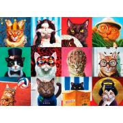 Puzzle Eurographics Funny Cats 1000 Peças