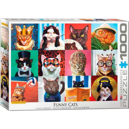 Puzzle Eurographics Funny Cats 1000 Peças