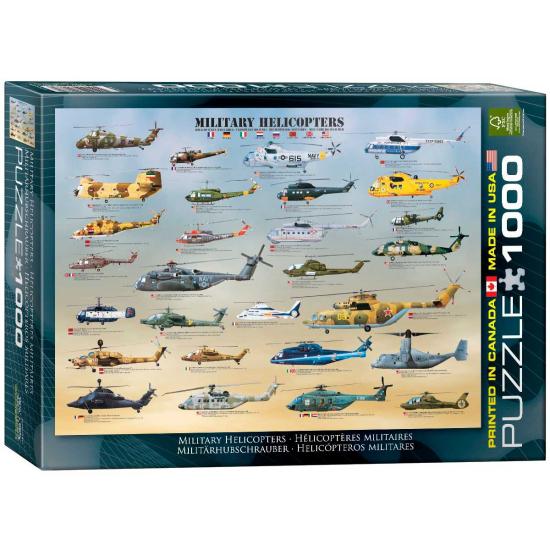 Puzzle Eurographics Helicópteros Militares 1000 Peças