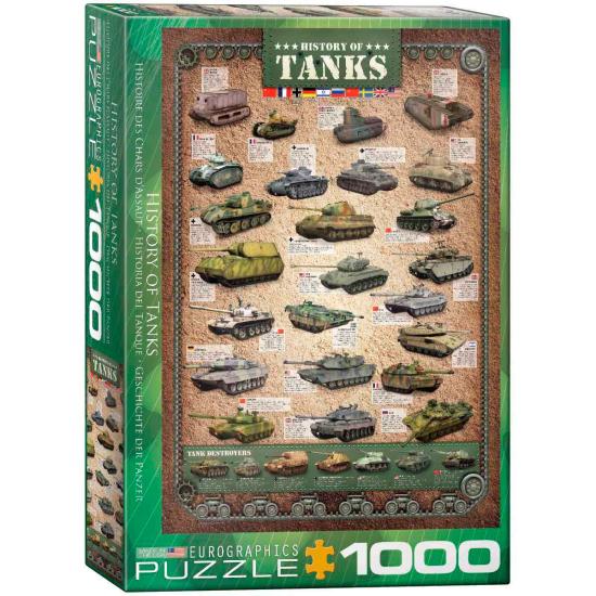 Puzzle Eurographics História dos Tanques 1000 Peças