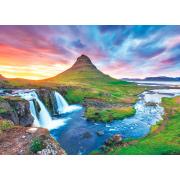 Puzzle Eurographics Montanha Kirkjufell da Islândia de 1000 peç