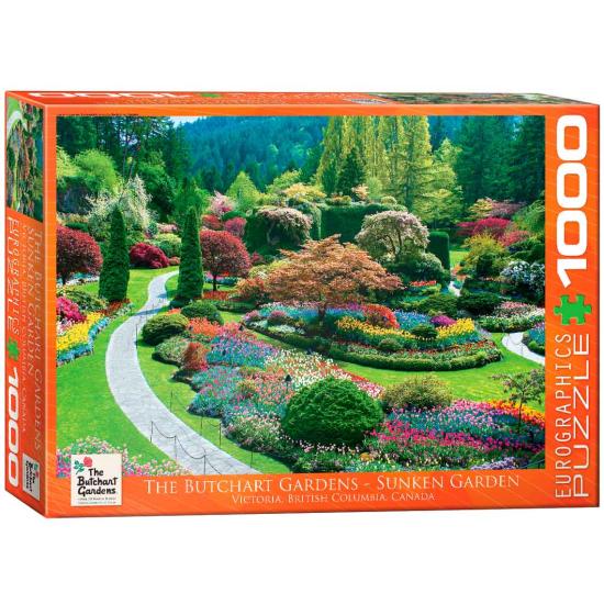 Puzzle Eurographics Sunken Gardens Butchart 1000 peças