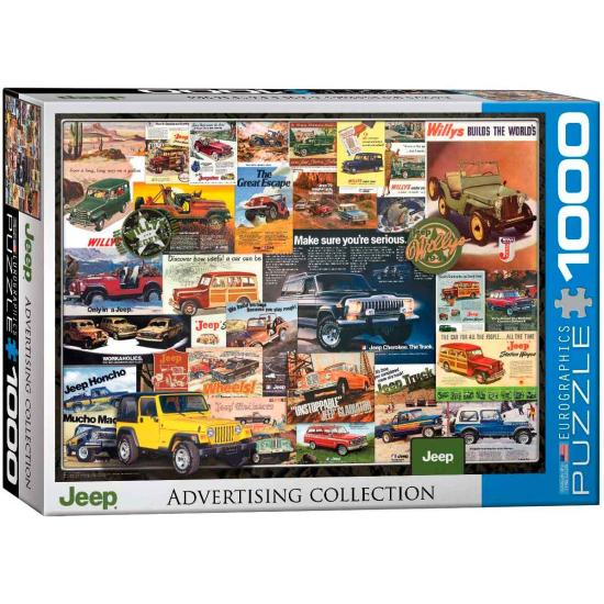 Puzzle Eurographics Jeep Advertising Collection 1000 peça