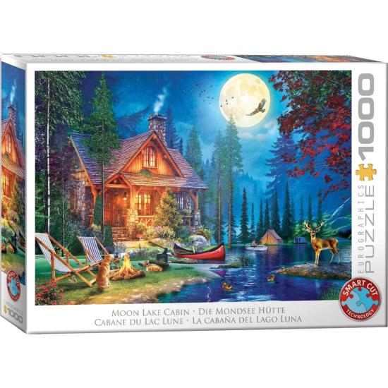 Puzzle Eurographics Cabana No Lago Da Lua 1000 Peças