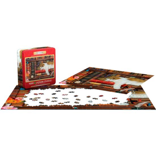 Puzzle Eurographics Cat's Siesta, Lata de 1000 Pçs