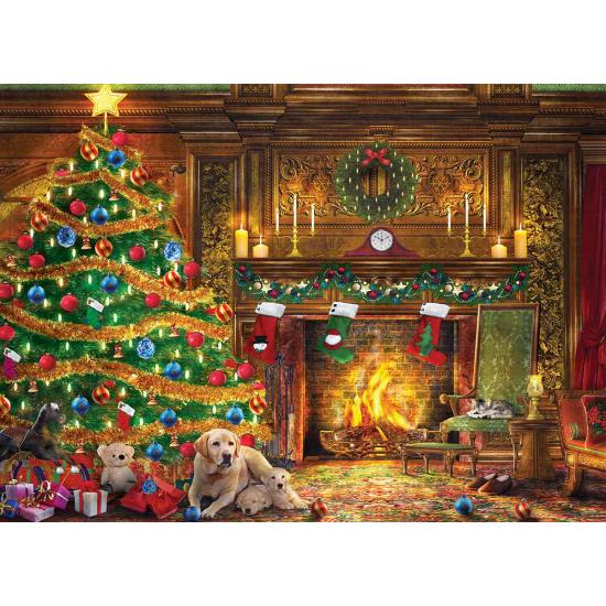 Puzzle de 1000 peças Eurographics Festive Labradors Puzzle de 1000 peças Eurographics Festive Labradors