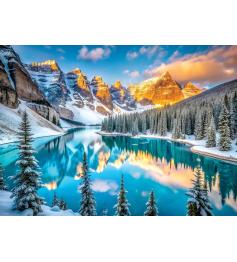 Puzzle Eurographics Lago Moraine No Inverno 1000 Peças