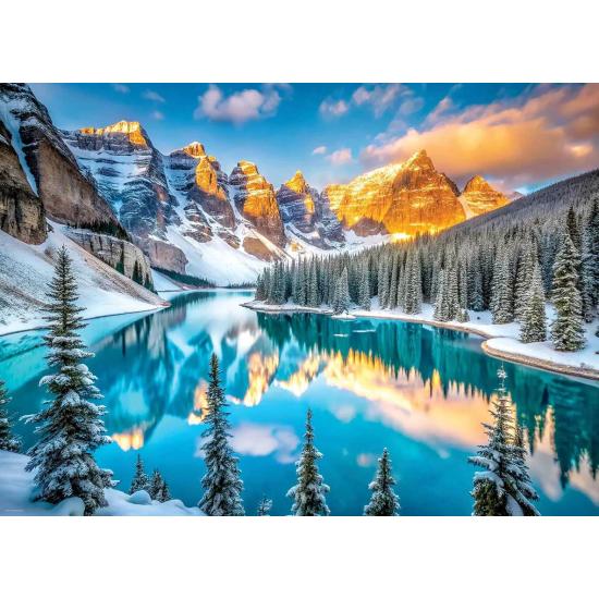 Puzzle Eurographics Lago Moraine No Inverno 1000 Peças