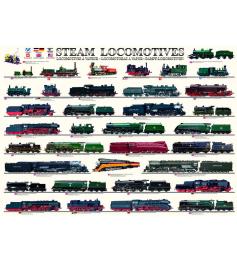 Locomotivas a vapor Eurographics puzzle 1000 peças