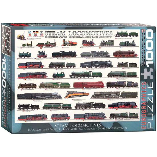 Locomotivas a vapor Eurographics puzzle 1000 peças Locomotivas a vapor Eurographics puzzle 1000 peças