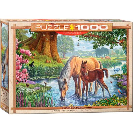 Puzzle de 1000 peças Eurographics The Fell Ponies Puzzle de 1000 peças Eurographics The Fell Ponies