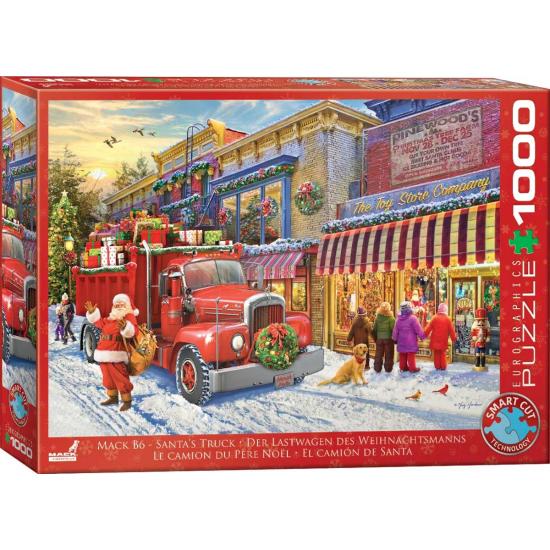 Puzzle Eurographics Mack B6 Caminhão Do Papai Noel 1000 Peças