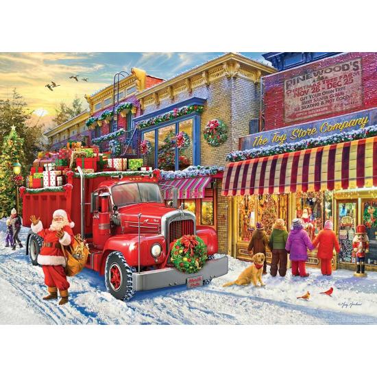 Puzzle Eurographics Mack B6 Caminhão Do Papai Noel 1000 Peças