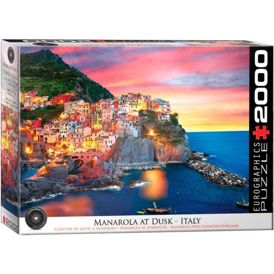 Puzzle Eurographics Manarola Ao Entardecer, Itália 2000 Peças