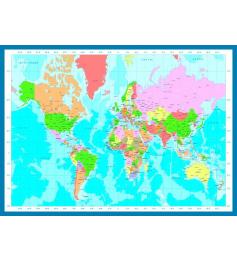 Puzzle de 1000 peças do mapa do mundo Eurographics