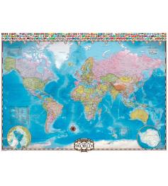Puzzle de 1000 peças do mapa do mundo Eurographics