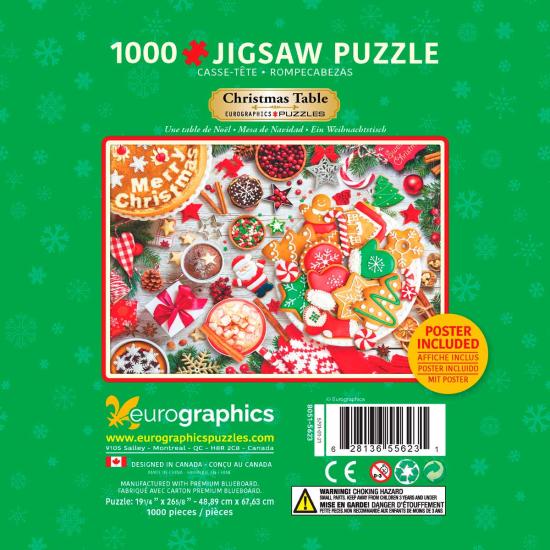 Mesa de Natal Puzzle Eurographics, Lata de 1000 Pçs