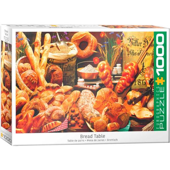 Puzzle de mesa de pão de 1000 peças Eurographics
