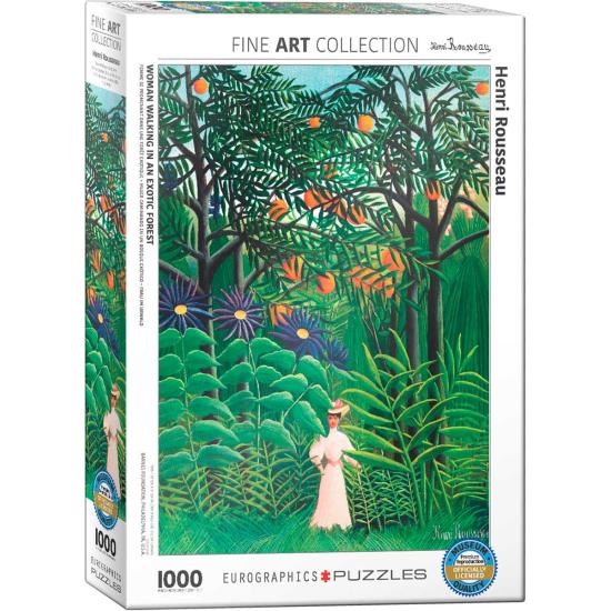 Puzzle Eurographics Mulher em uma Floresta Exótica 1000 Peças