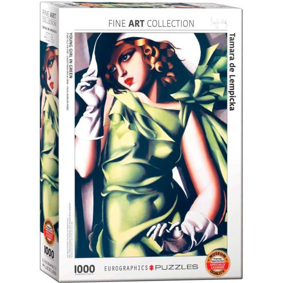 Puzzle Eurographics Mulher vestida de verde 1000 peças