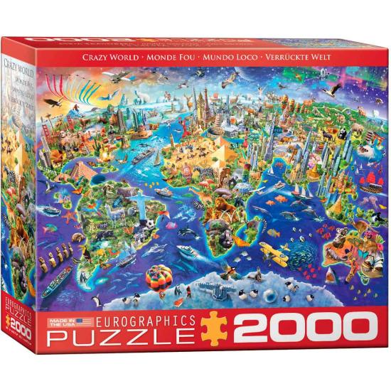 Puzzle do mundo louco Eurographics 2000 peças Puzzle do mundo louco Eurographics 2000 peças