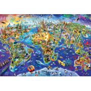 Puzzle do mundo louco Eurographics 2000 peças