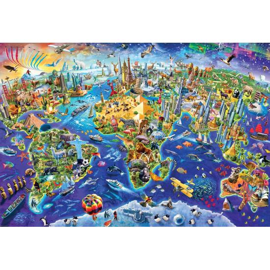 Puzzle do mundo louco Eurographics 2000 peças Puzzle do mundo louco Eurographics 2000 peças
