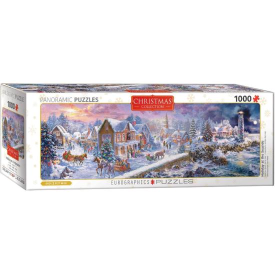 Puzzle Eurographics Natal à beira-mar 1000 peças
