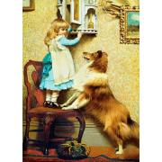 Puzzle Eurographics Girl e seu Sheltie de 1000 peças