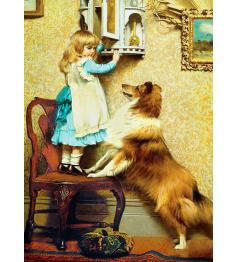 Puzzle Eurographics Girl e seu Sheltie de 1000 peças