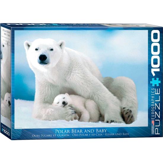 Puzzle Eurographics Urso Polar e Bebê 1000 Peças