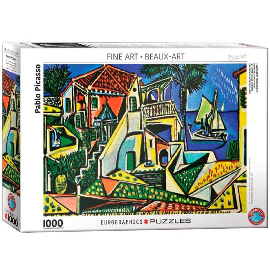 Puzzle Eurographics Paisagem Mediterrânea de 1000 Pçs Puzzle Eurographics Paisagem Mediterrânea de 1000 Pçs