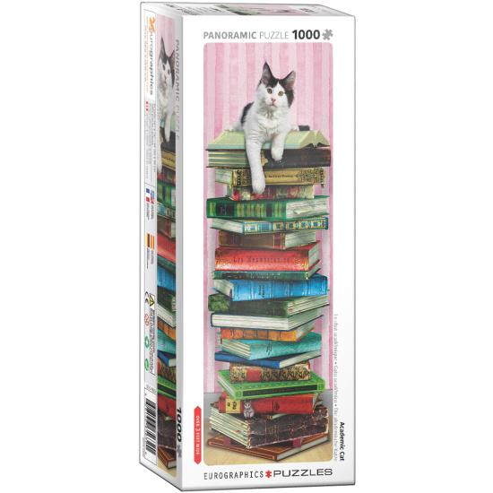 Puzzle Eurographics Panorama Academic Cat 1000 Pçs