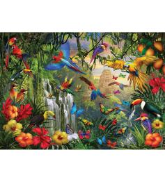Puzzle Eurographics Paraíso Das Aves Tropicais XXL 500 Peças