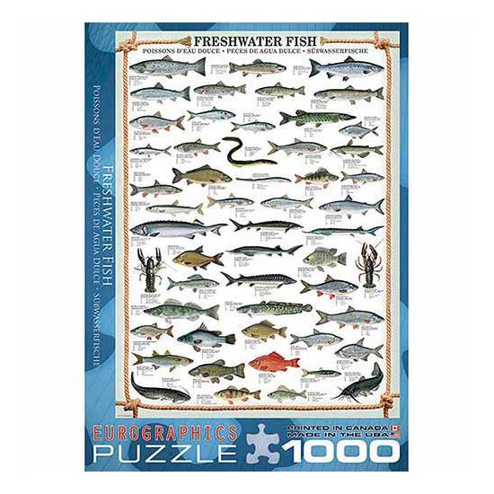 Puzzle Eurographics Peixes de água doce 1000 peças