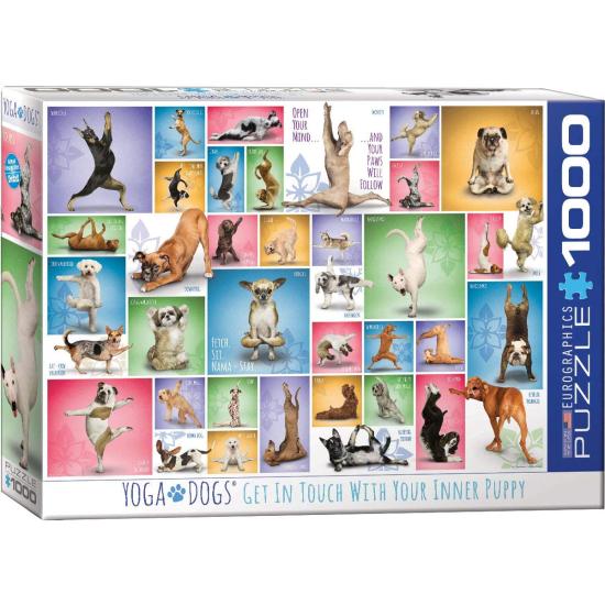Puzzle Eurographics Yoga Dogs 1000 peças